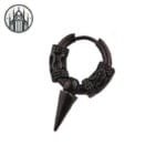Boucles D’oreilles Gothique Macabre - Style Punk Rock Unique - Noir