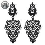 Boucles D’oreilles Gothique Pour Un Style Macabre Unique - Noir