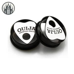 Boucle d&rsquo;oreille Gothique Tunnel Acier — Univers Gothique