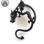 Boucles Oreilles Gothique Dragon Femme