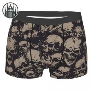 Boxer Gothique Crâne Rock Homme — Univers Gothique