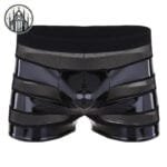 Boxer Gothique Simili Cuir: Osez L’audace! - Xl