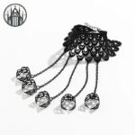 Bracelet Gothique Dentelle Vintage Noir — Univers Gothique (vue 5)