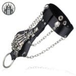 Bracelet Gothique Crane étoilé: Charisme Et Style Indomptable