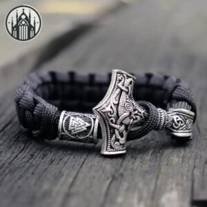 Bracelet Gothique Thor Marteau Pendentif — Univers Gothique