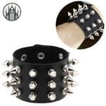 Bracelet Gothique Cuir: Style Indomptable!