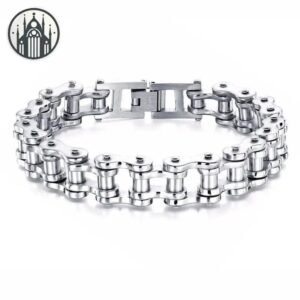Bracelet Gothique Acier Inoxydable Géométrique — Univers Gothique