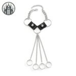 Bracelet Gothique Chaîne Maillons Anneaux — Univers Gothique (vue 5)