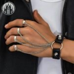 Bracelet Gothique Chaîne Maillons Anneaux — Univers Gothique