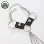 Bracelet Gothique Chaîne Maillons Anneaux — Univers Gothique (vue 4)