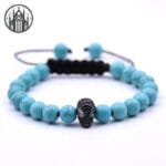 Bracelet Gothique Les Ténèbres De L’infini- Livraison Standard Offerte - Turquoise