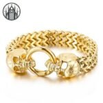 Bracelet Gothique Punk Acier Inoxydable Homme — Univers Gothique (vue 3)