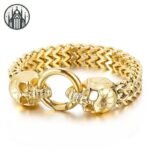 Bracelet Gothique Punk Acier Inoxydable Homme — Univers Gothique (vue 5)
