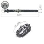 Bracelet Gothique Rivet: Charisme Instantané