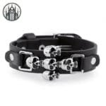 Bracelet Gothique Rivet: Charisme Instantané