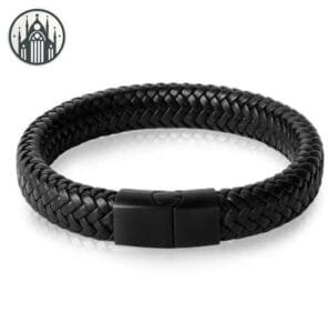 Bracelet Gothique Sombre: Style Chic Et Minimaliste - Noir 18.5cm