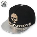 Casquette Gothique Crâne Impression 3D — Univers Gothique (vue 8)