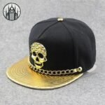 Casquette Gothique Crâne Impression 3D — Univers Gothique (vue 6)