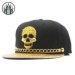 Casquette Gothique Crâne Impression 3D — Univers Gothique