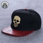 Casquette Gothique Crâne Impression 3D — Univers Gothique (vue 9)