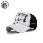 Casquette Gothique Avec Finitions Travaillées - Blanc