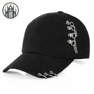 Casquette Gothique Anneaux Métal — Univers Gothique