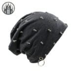 Casquette Gothique Emo Pour Hommes Et Femmes - Gris