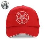 Casquette Gothique Rock- Livraison Standard Offerte - Rouge