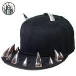 Casquette Gothique Tête De Mort: La Finition Parfaite Pour Un Look Démoniaque! Argenté