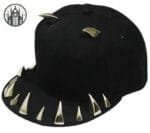 Casquette Gothique Tête De Mort: La Finition Parfaite Pour Un Look Démoniaque! Doré