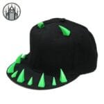 Casquette Gothique Tête De Mort: La Finition Parfaite Pour Un Look Démoniaque! Vert