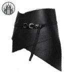 Ceinture Gothique Matelassée PU Noir — Univers Gothique