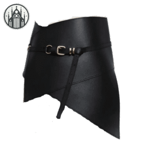 Ceinture Gothique Matelassée PU Noir — Univers Gothique
