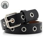 Ceinture Gothique Cuir Œillets Argentés — Univers Gothique