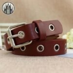 Ceinture Gothique Cuir Œillets Argentés — Univers Gothique (vue 7)