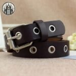Ceinture Gothique Cuir Œillets Argentés — Univers Gothique (vue 6)