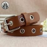 Ceinture Gothique Cuir Œillets Argentés — Univers Gothique (vue 4)
