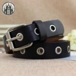 Ceinture Gothique Cuir Œillets Argentés — Univers Gothique (vue 3)