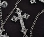 Ceinture Gothique Dark: Chaine De Taille Croix Punk