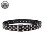 Ceinture Gothique Cuir Clous Pyramidaux — Univers Gothique (vue 2)
