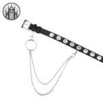 ceinture gothique en cuir largeur 3 8cm livraison offerte 180 Ceinture Gothique En Cuir Largeur 3.8cm - Livraison Offerte