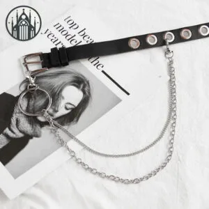 Ceinture Gothique En Cuir Largeur 3.8cm - Livraison Offerte 1 Ceinture Gothique En Cuir Largeur 3.8cm - Livraison Offerte