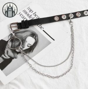 Ceinture Gothique Cuir Largeur 3.8cm — Univers Gothique