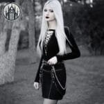 Ceinture Gothique En Faux Cuir: Style Infernal!