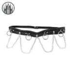 Ceinture Gothique En Pu Et Dentelle - Livraison Gratuite
