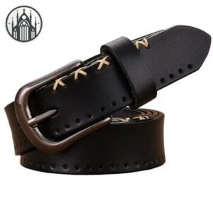 Ceinture Gothique Cuir Vache Large — Univers Gothique
