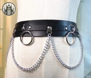 Ceinture Gothique Punk Chaînes Métal — Univers Gothique