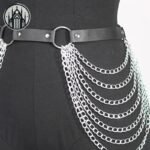 Ceinture Gothique Chaînes Anneaux Sexy — Univers Gothique (vue 3)