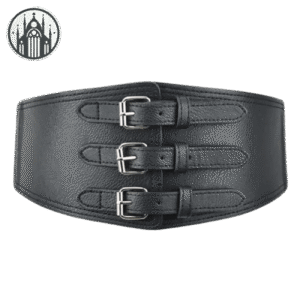 Ceinture Gothique Cuir Boucle Avant — Univers Gothique