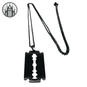 Collier Gothique Lame Acier Inoxydable — Univers Gothique